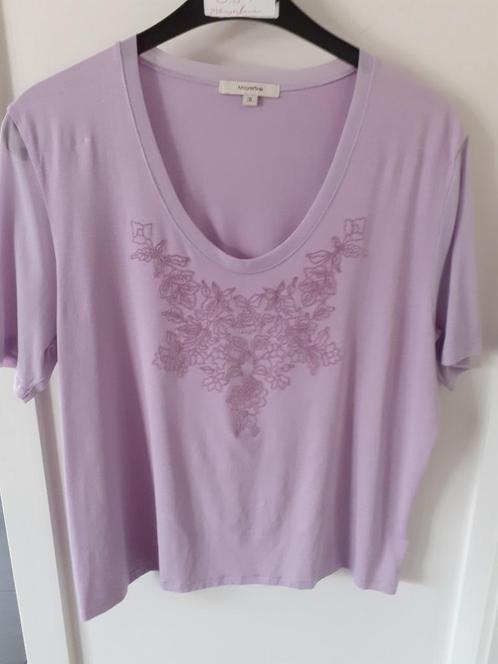 MAYERLINE Lila T-shirt met aplicaties Maat: 3L Prijs: € 5, Kleding | Dames, Grote Maten, Zo goed als nieuw, Shirt of Top, Paars