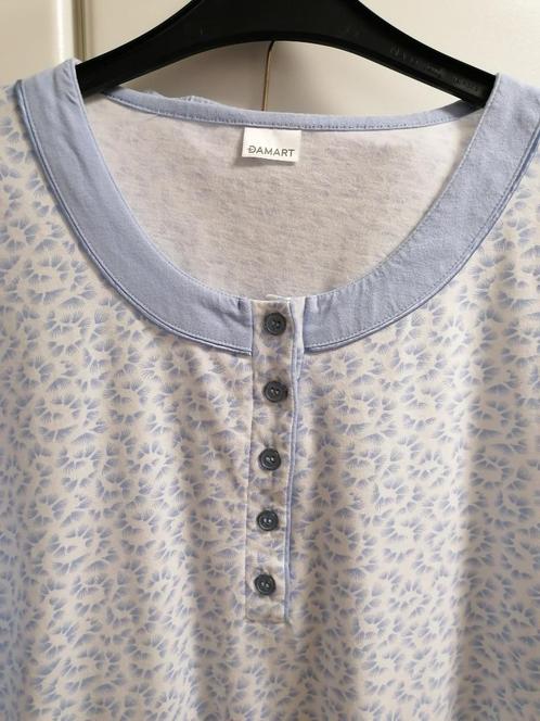 Lichtblauwe pyjama met lange broek van Damart, M, Kleding | Dames, Pyjama's, Zo goed als nieuw, Ophalen of Verzenden