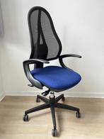 Chaises de bureau - Noir/Bleu avec accoudoir, Noir, Chaise de bureau, Utilisé