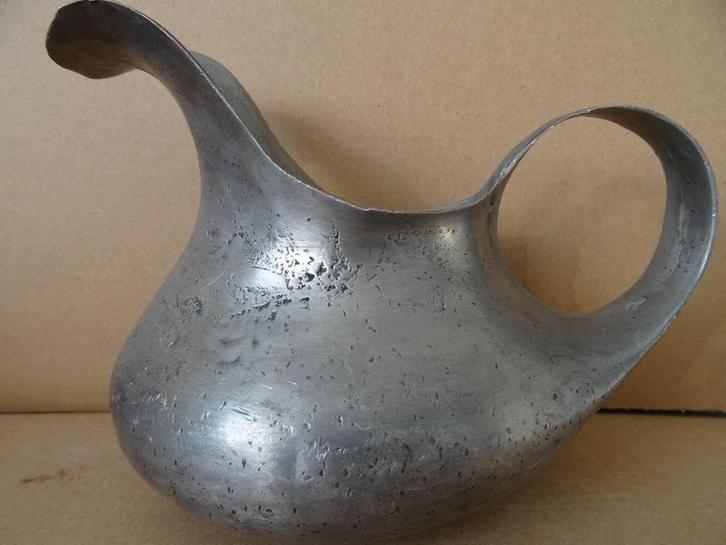 Antieke wijnkan tinnen wijnkan antiek Hollandse wijnkan 1930, Antiek en Kunst, Antiek | Tin, Ophalen of Verzenden