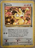 Pokémon kaart Meowth, Hobby en Vrije tijd, Ophalen of Verzenden, Zo goed als nieuw, Losse kaart