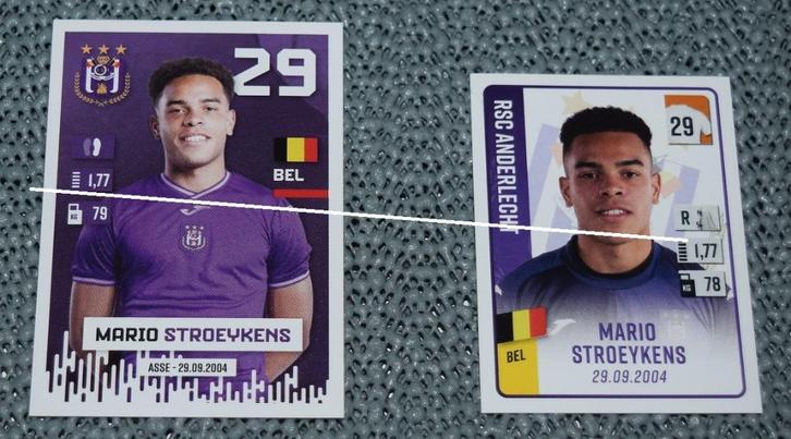 Panini / RSC Anderlecht / 2 x Super Mario / 22-23-24, Verzamelen, Sportartikelen en Voetbal, Nieuw, Poster, Plaatje of Sticker