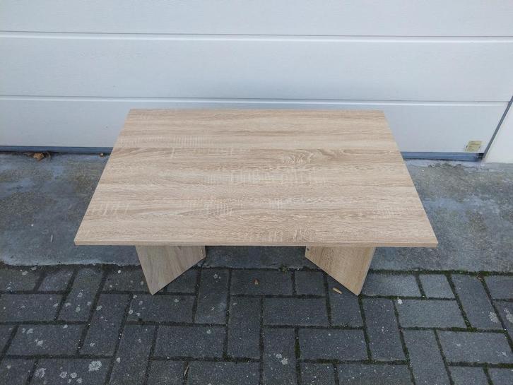 Lichtbruine salontafel, Huis en Inrichting, Tafels | Salontafels, Gebruikt, Ophalen