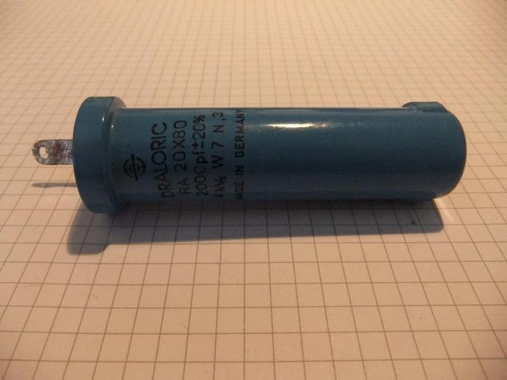 DRALORIC HSP Condensator 2000pF/4kV, Hobby en Vrije tijd, Elektronica-componenten, Gebruikt, Ophalen of Verzenden