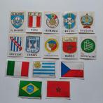 15 X PANINI MEXICO 70 1970 VLAGGEN EMBLEMEN, WERELDBEKER,, Verzamelen, Ophalen of Verzenden