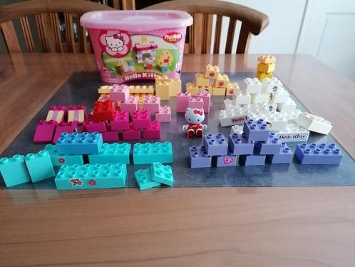 Doosje Hello kitty PlayBig bloxx, Kinderen en Baby's, Speelgoed | Bouwstenen, Zo goed als nieuw, Ophalen of Verzenden