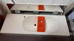 Wasbak vintage compleet met verlichte spiegel + 2 schuiven, Huis en Inrichting, Ophalen