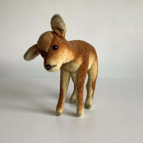Mooi vintage pluche hert, Antiek en Kunst, Antiek | Speelgoed, Ophalen of Verzenden