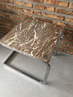 Leuk vintage marmer bijzettafel nachttafel, Huis en Inrichting, Ophalen, Gebruikt