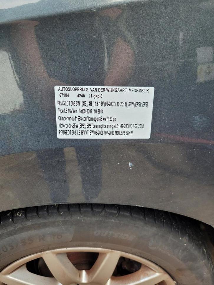 peugeot 308 gehele auto demontage, Auto-onderdelen, Verlichting, Peugeot, Gebruikt, Ophalen of Verzenden