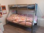 Stapelbed metaal grijs, Kinderen en Baby's, Kinderkamer | Stapelbedden en Hoogslapers, Ophalen, Stapelbed