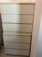 Commodes 3 tiroirs IKEA MALM, blanc, 3 of 4 laden, Ophalen, Gebruikt