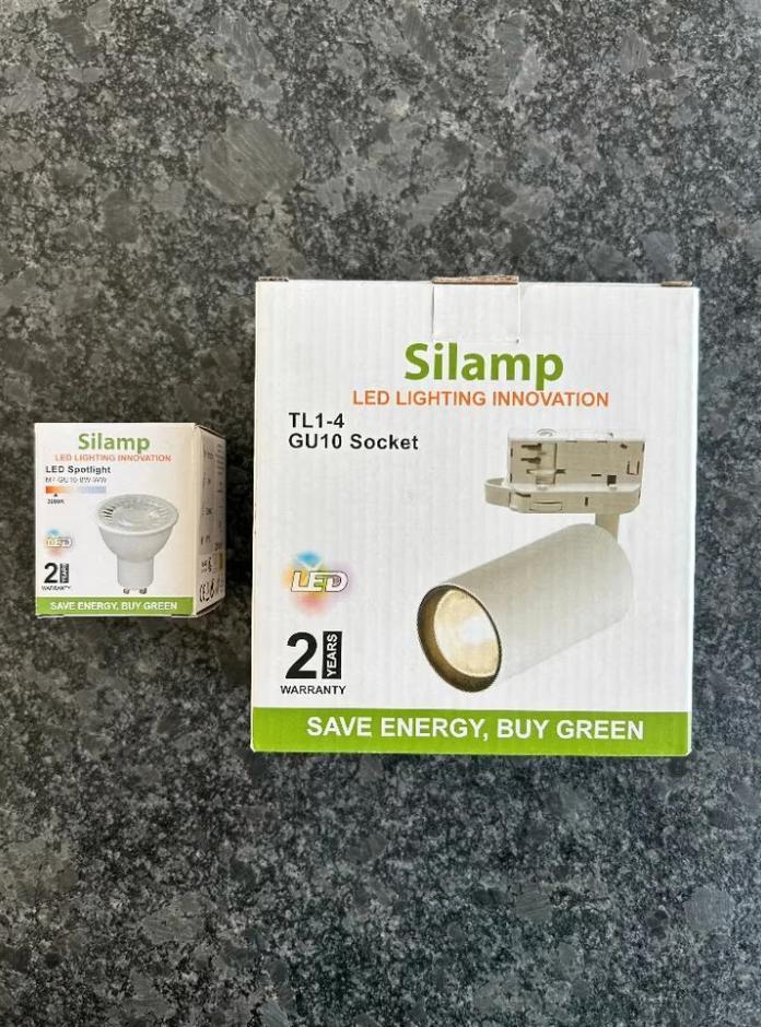 10 spots LED, blancs, triphasés, Bricolage & Construction, Électricité & Câbles, Comme neuf, Enlèvement