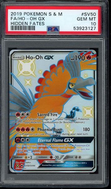 Ho-Oh GX PSA 10 - SV50/SV94 - Sun & Moon - Hidden Fates 2019 beschikbaar voor biedingen