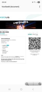 Bus ticket regi sportpaleis