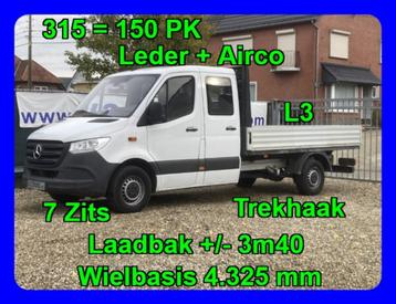 Mercedes-Benz Sprinter 315 L3 28900+BTW Open laadbak / 7zits beschikbaar voor biedingen