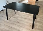 Eettafel - zwart essenhout - 4 tot 6 personen - IKEA Lisabo, Ophalen, Gebruikt, 100 tot 150 cm, 50 tot 100 cm
