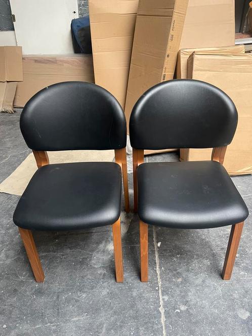 2 Chaises design scandinave, Huis en Inrichting, Stoelen, Zo goed als nieuw, Eén, Hout, Zwart, Ophalen