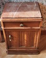 Ancienne table de nuit dessus marbre, Zo goed als nieuw