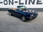 Bmw 320i cabriolet e30, Autos, Cuir, Bleu, Carnet d'entretien, Propulsion arrière