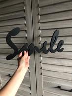 Houten wanddecoratie smile, Ophalen of Verzenden, Zo goed als nieuw