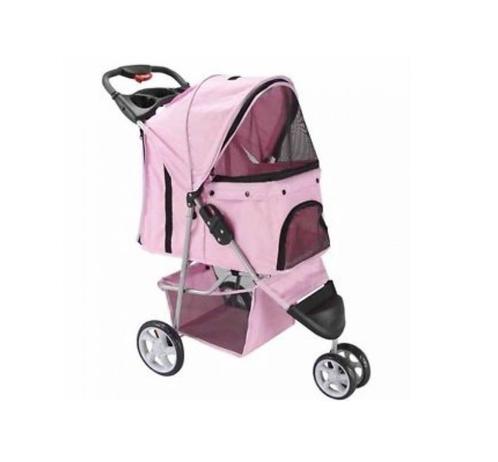 Hondenbuggy Kattenbuggy Honden & Katten Buggy Roze 3 Wielen, Dieren en Toebehoren, Honden-accessoires, Nieuw, Ophalen of Verzenden