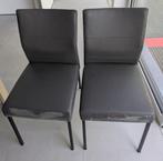 6 Grijze eetkamer stoelen (beschadigd), Huis en Inrichting, Ophalen, Gebruikt, Grijs, Metaal