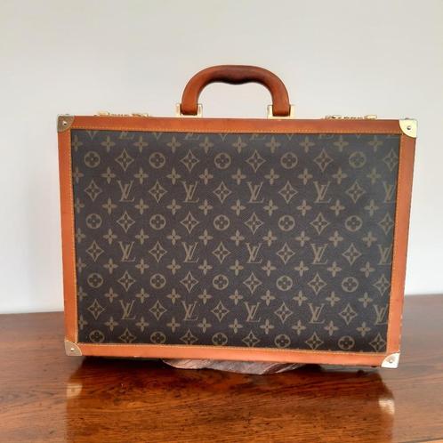 Attache case, Bijoux, Sacs & Beauté, Valises, Utilisé, Cuir, Moins de 50 cm, Moins de 35 cm, Enlèvement