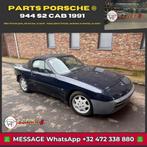 Porsche 944 S2 Cabriolet uit 1991, Auto's, Porsche, Achterwielaandrijving, 4 cilinders, Cabriolet, Blauw