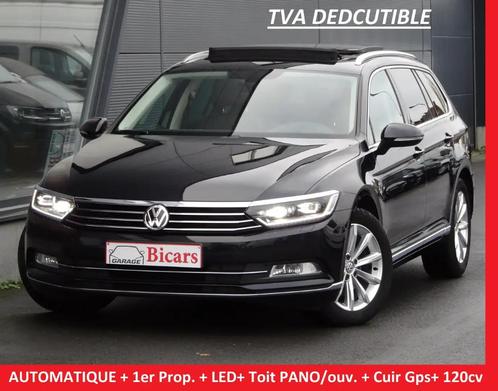 VW PASSAT 1.6 TDi Highline DSG- AUTO + TVA LED Toit PANO CUI, Autos, Volkswagen, Entreprise, Passat, ABS, Caméra de recul, Phares directionnels