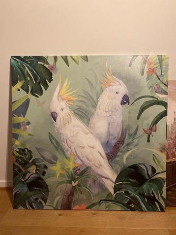 Tropische tafel van 2 vierkante parkieten 120*120 beschikbaar voor biedingen