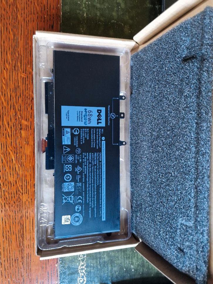Batterie Dell, neuve, type 68 Wh, Informatique & Logiciels, Accumulateurs & Batteries, Neuf, Enlèvement ou Envoi