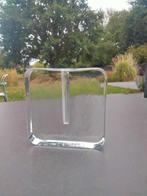Vintage blok vaas glas soliflore, Verzamelen, Ophalen of Verzenden, Huis en Inrichting