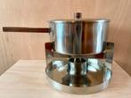 Stelton Fondue Set - Danish Design Vintage - Perter Holmblad, Elektronische apparatuur, Ophalen of Verzenden, Gebruikt, Brander
