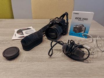 Canon EOS 350D Spiegelreflexcamera + 18-55mm lens te koop beschikbaar voor biedingen