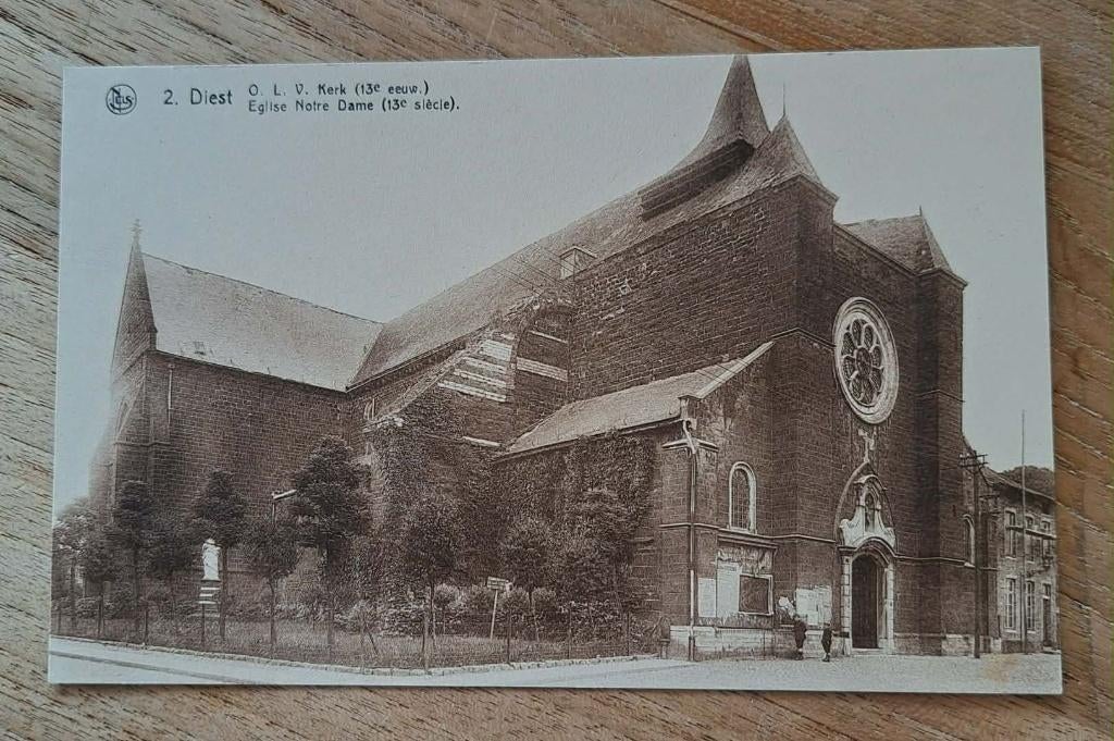 postkaart nr 2 Diest - O.L.V. Kerk, Ophalen of Verzenden, Ongelopen, Vlaams-Brabant