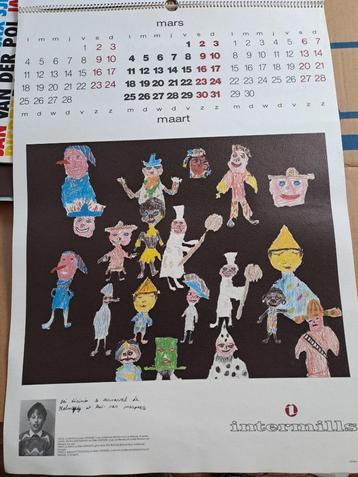 Intermill's calendrier 1985 par les élèves écoles de Malmedy beschikbaar voor biedingen