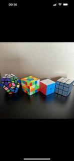 4 Speed cubes -Rubik’s Cubes- Megaminx-4x4-mirror Cube-2x2-, Verzenden, Zo goed als nieuw