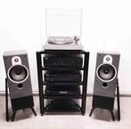 design meubel met philips keten en B&W luidsprekers, Enlèvement ou Envoi, Comme neuf, Lecteur CD, Philips