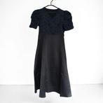 Sjieke satijnen jurk met kant L 40/42, Kleding | Dames, Jurken, Maat 42/44 (L), Zo goed als nieuw, Onder de knie, Verzenden