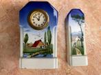 Belle horloge ancienne en porcelaine avec 1 vase (offre à pa, Antiquités & Art, Antiquités | Horloges, Enlèvement ou Envoi