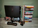 Playstation 3 slim 320GB + 2 controllers + move + games, Gebruikt, Ophalen, Slim