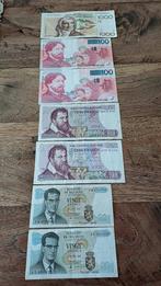 Set belgische frankbiljetten, Postzegels en Munten, Ophalen of Verzenden, Setje