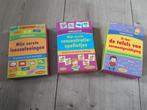 3 doosjes met leerspelletjes (5-8 jr), Hobby en Vrije tijd, Gezelschapsspellen | Kaartspellen, Nieuw, Ophalen of Verzenden