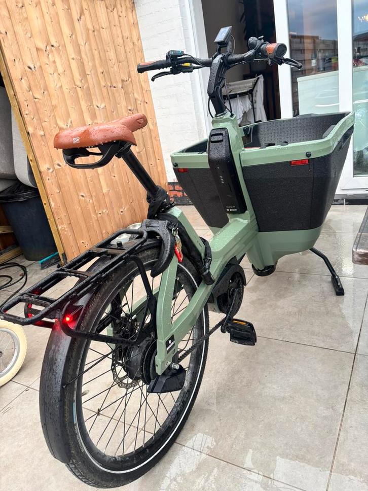 Lovens Explorer S85 auto moss green, Fietsen en Brommers, Fietsen | Bakfietsen, Zo goed als nieuw, Elektrisch, Ophalen