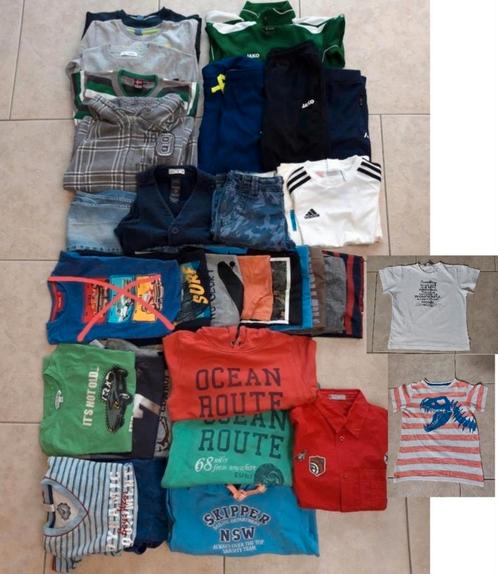 Pakket kledij maat 128-134 (37 stuks) jongen (7) 8-9 jaar, Kinderen en Baby's, Kinderkleding | Kinder-kledingpakketten, Gebruikt