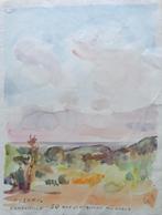 PIETER VAN MOL / FONTVIEILLE / ORIGINEEL WERK / 39x30cm SIG, Enlèvement ou Envoi