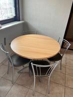 Zo goed als nieuwe keukentafel met 4 stoelen., Ophalen, Zo goed als nieuw