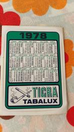 Auto-collant Tigra tabalux calendrier 1978, Ophalen of Verzenden, Nieuw, Overige typen