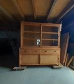 Showroommodel Teak Buffetkast 200 cm, Huis en Inrichting, Kasten | Wandmeubels, Ophalen, 200 cm of meer, Glas, Zo goed als nieuw